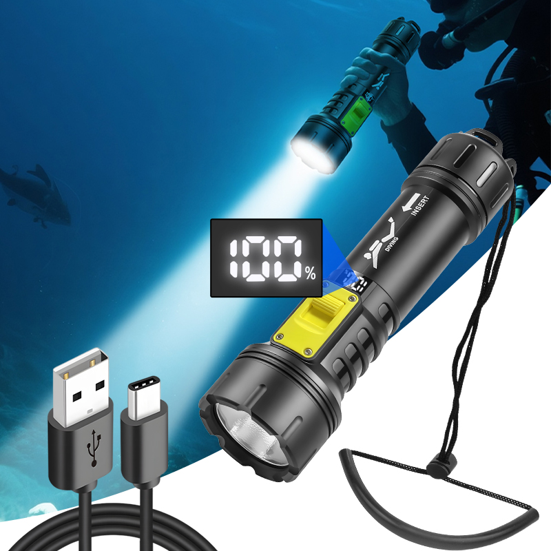 New XHP70 Diving Flashlight IP - Aquatic Diving ulasan dan harga