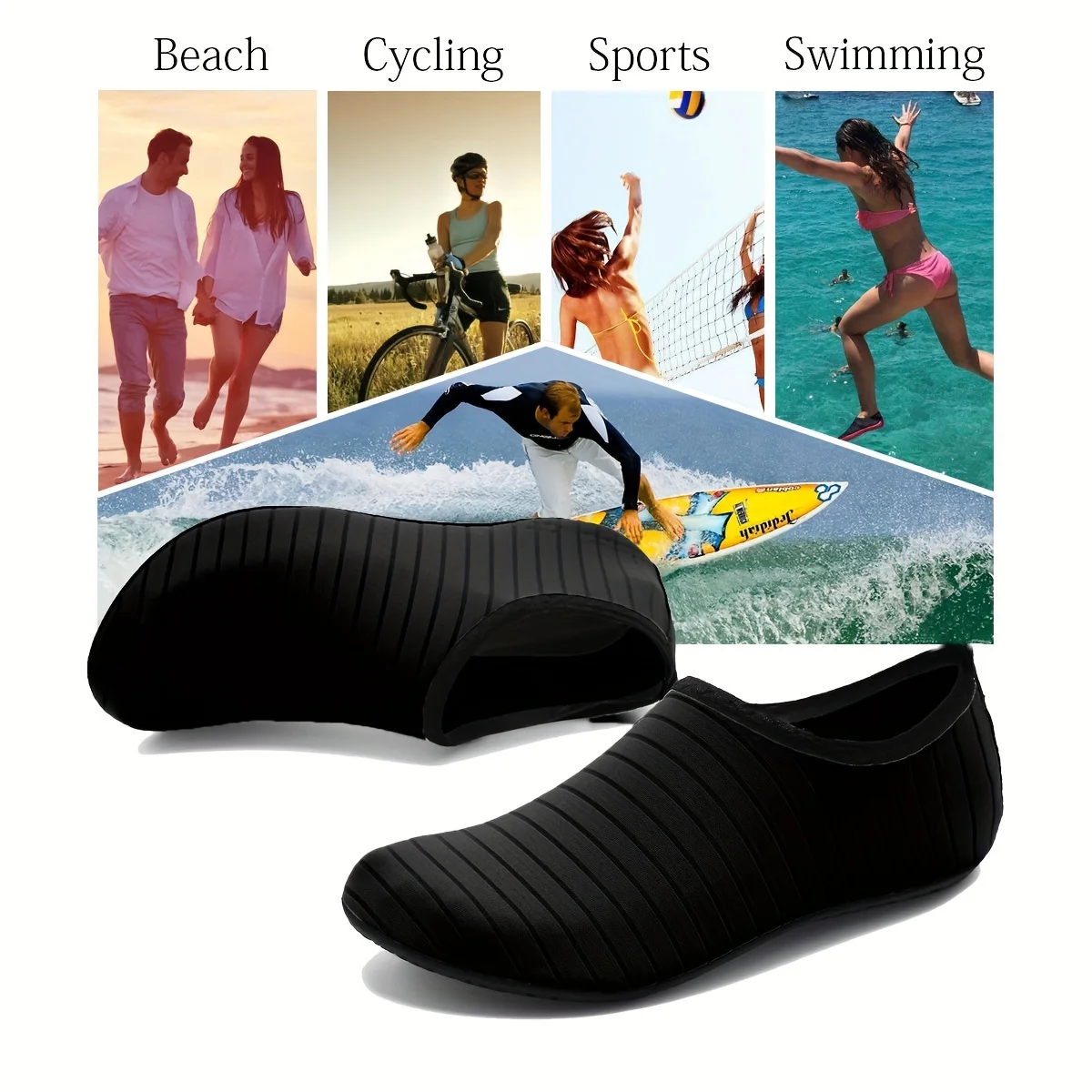 1Pair Water Shoes Women Men Ba - Aquatic Sports Shoes ulasan dan harga