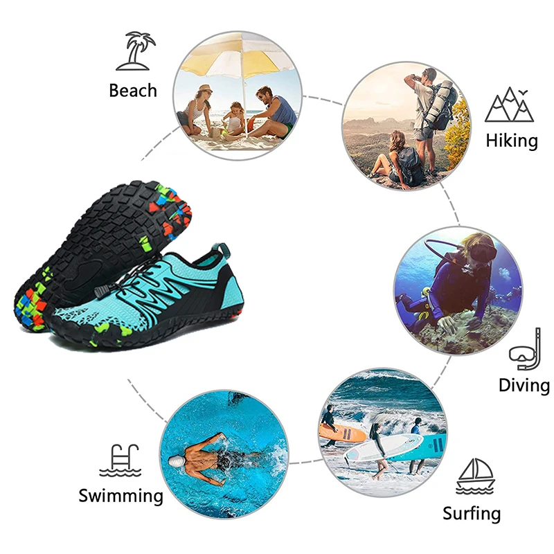 Unisex Water Shoes Quick-Dry A - Aquatic Sports Shoes ulasan dan harga